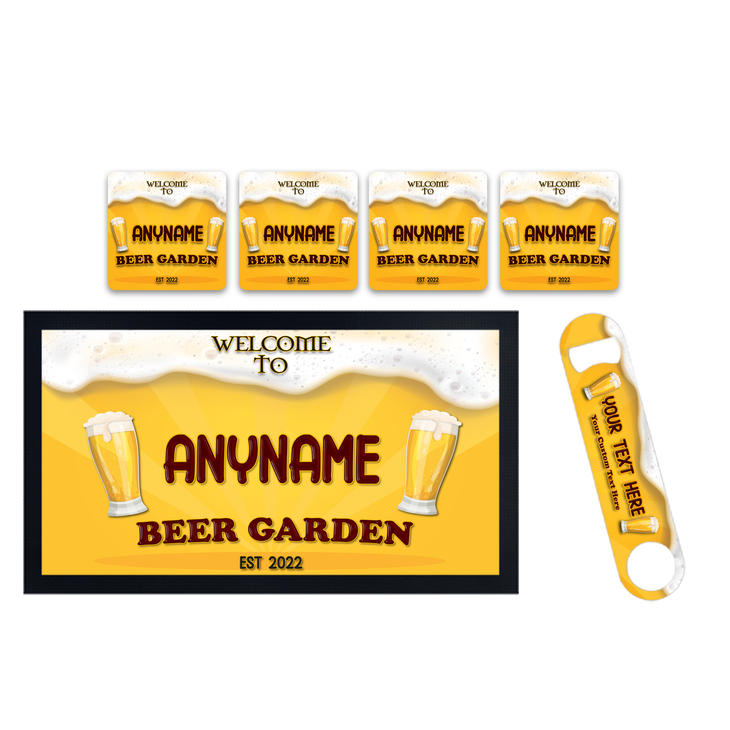 Personalised Beer Garden Bar Set - shopquality4u