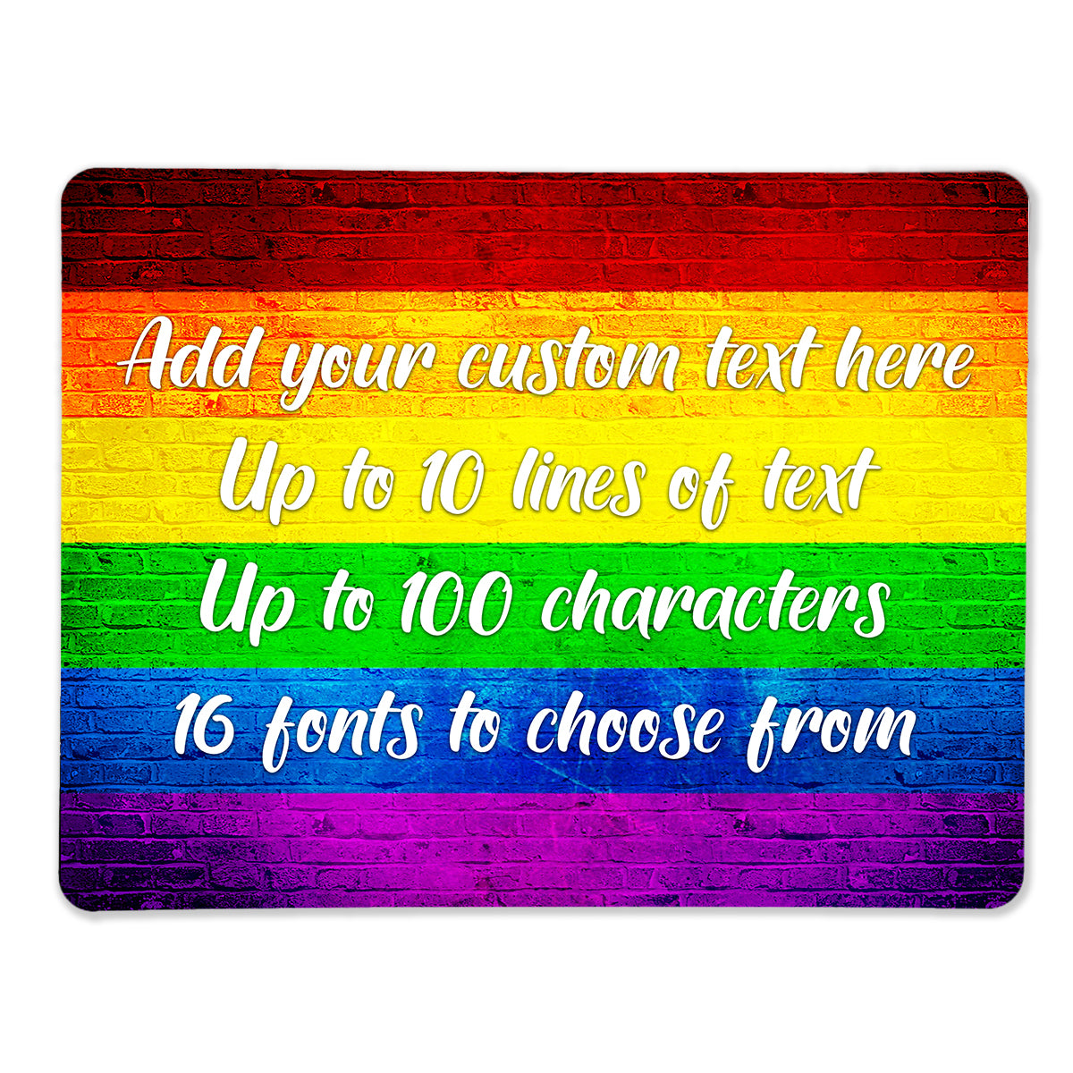 Set de table drapeau de la fierté gay