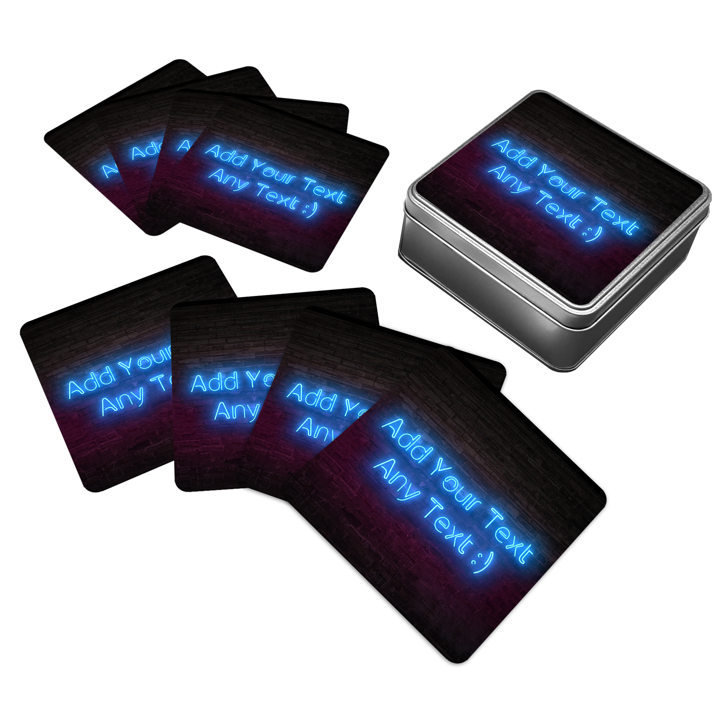 Personalised Neon Brick Bar Set