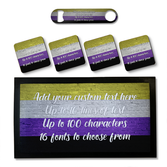 Non-Binary Pride Flag Bar Sets