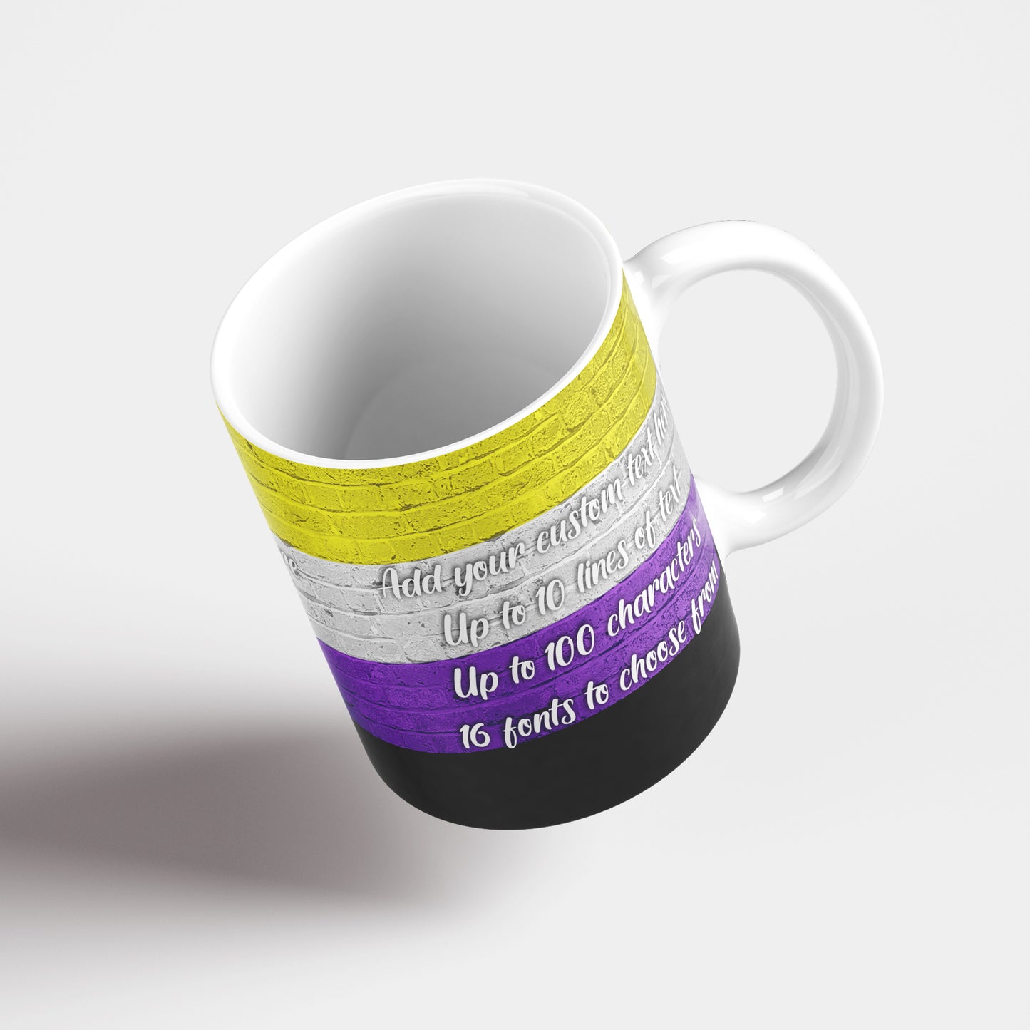 Non-Binary Pride Flag Custom Print Mug