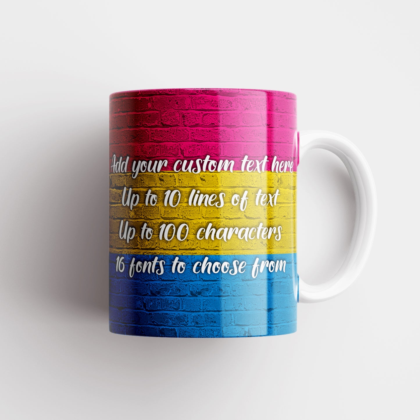 Pansexual Pride Flag Custom Mug