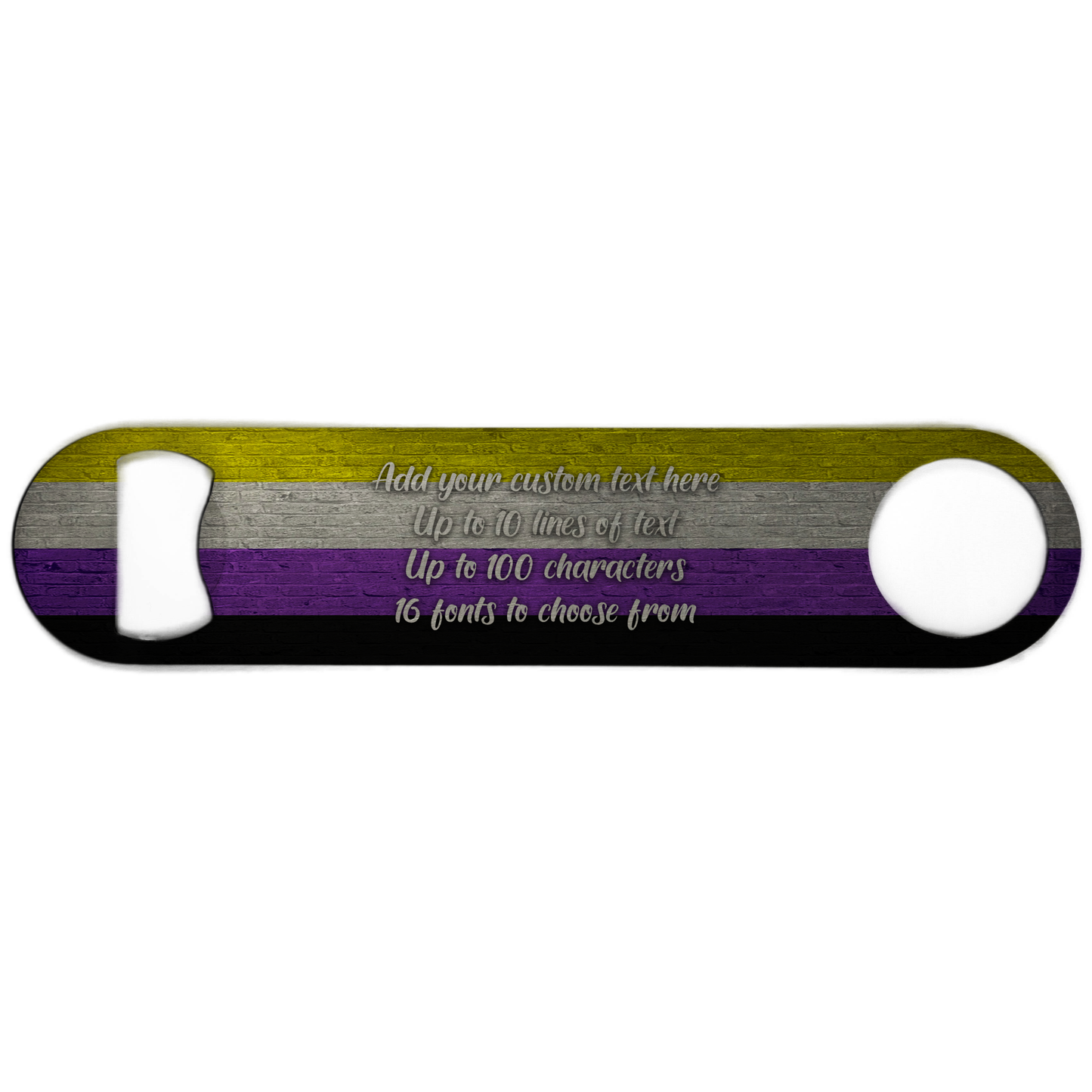 Non-Binary Pride Flag Bottle Opener - shopquality4u