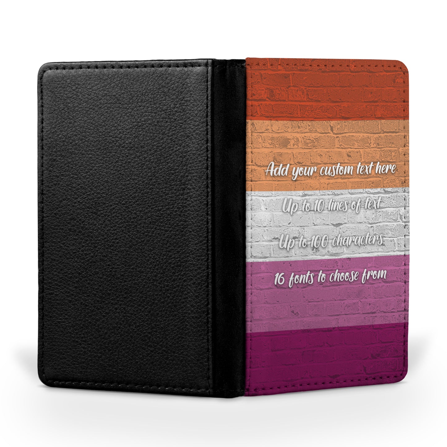 Lesbian Pride Flag Passport Holder - shopquality4u