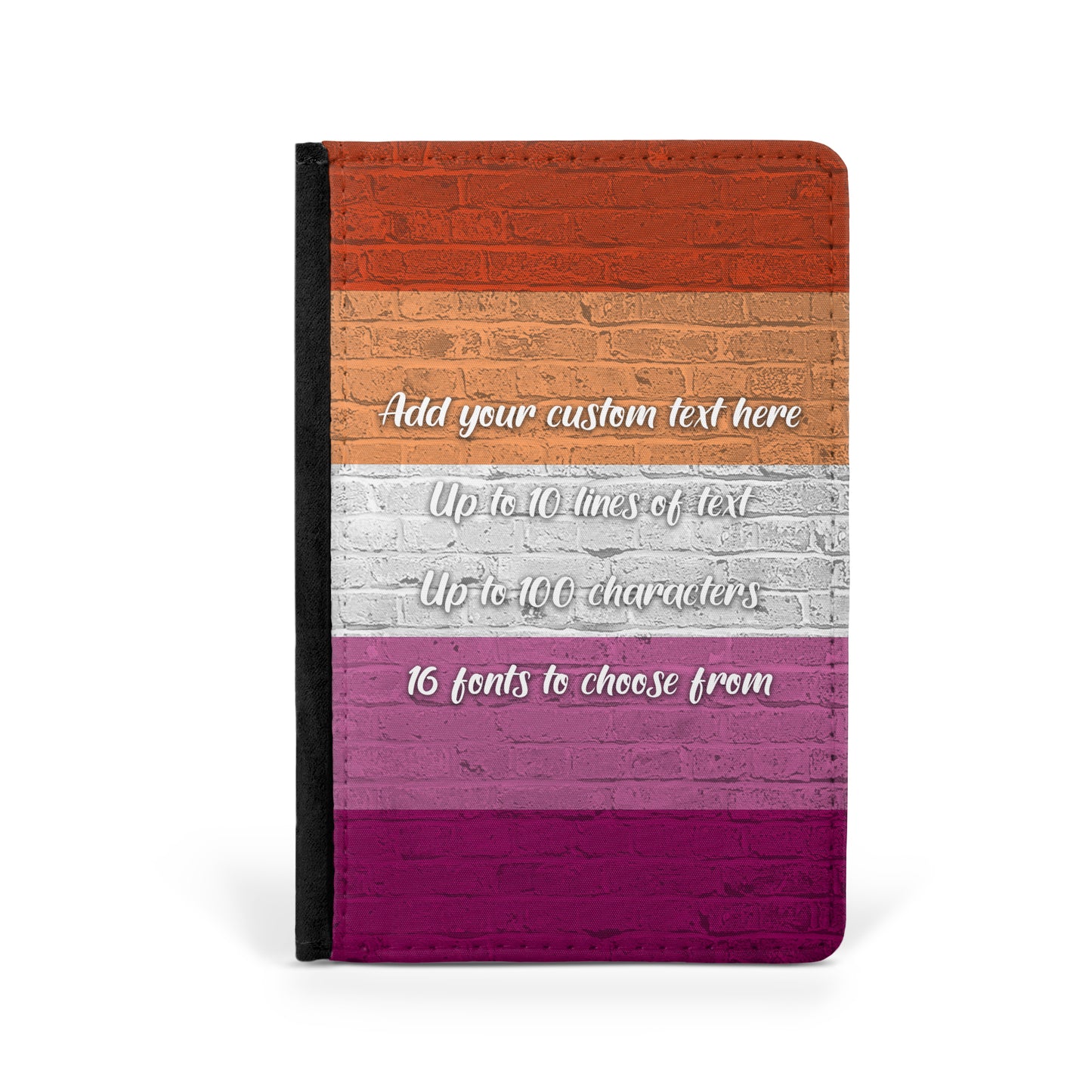 Lesbian Pride Flag Passport Holder - shopquality4u