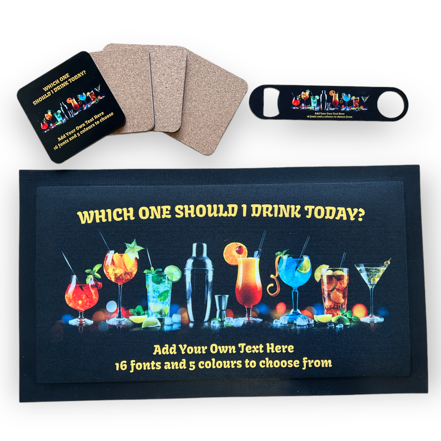 Personalised Cocktail Bar Set