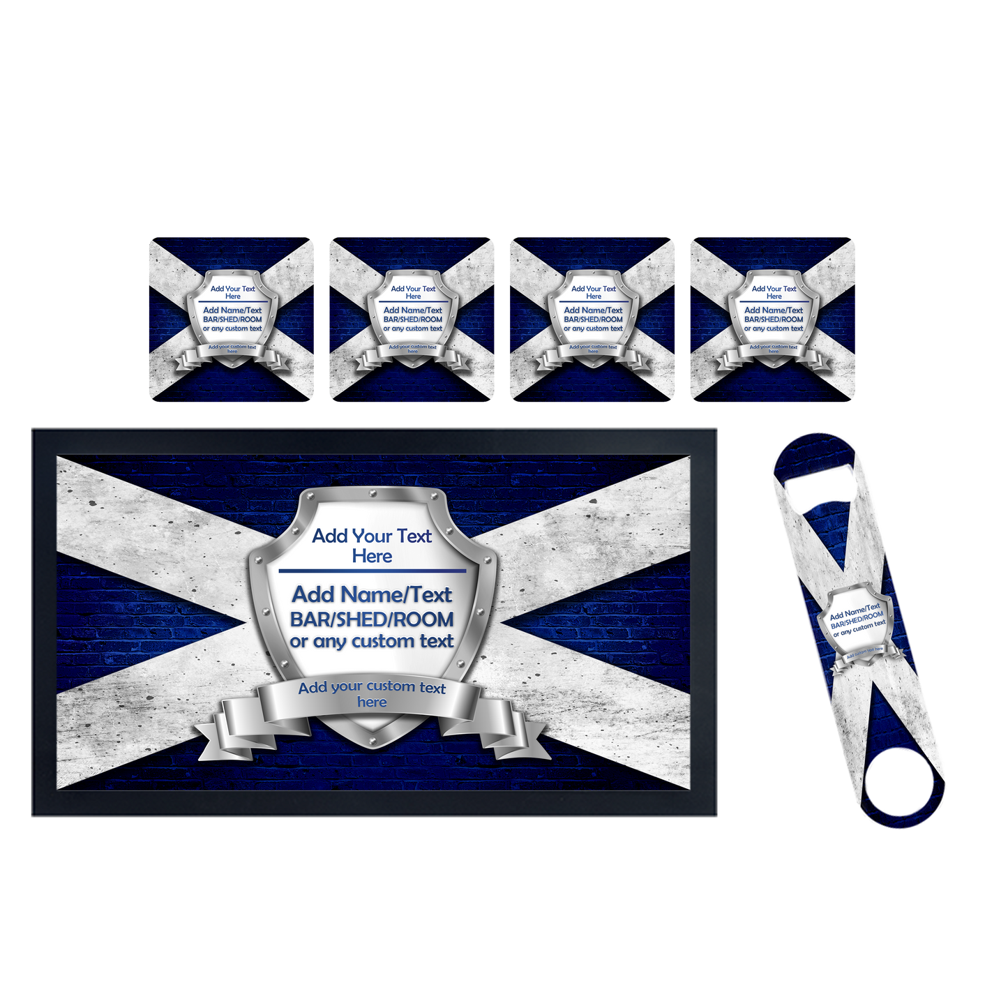 Scottish Flag Bar Set - shopquality4u