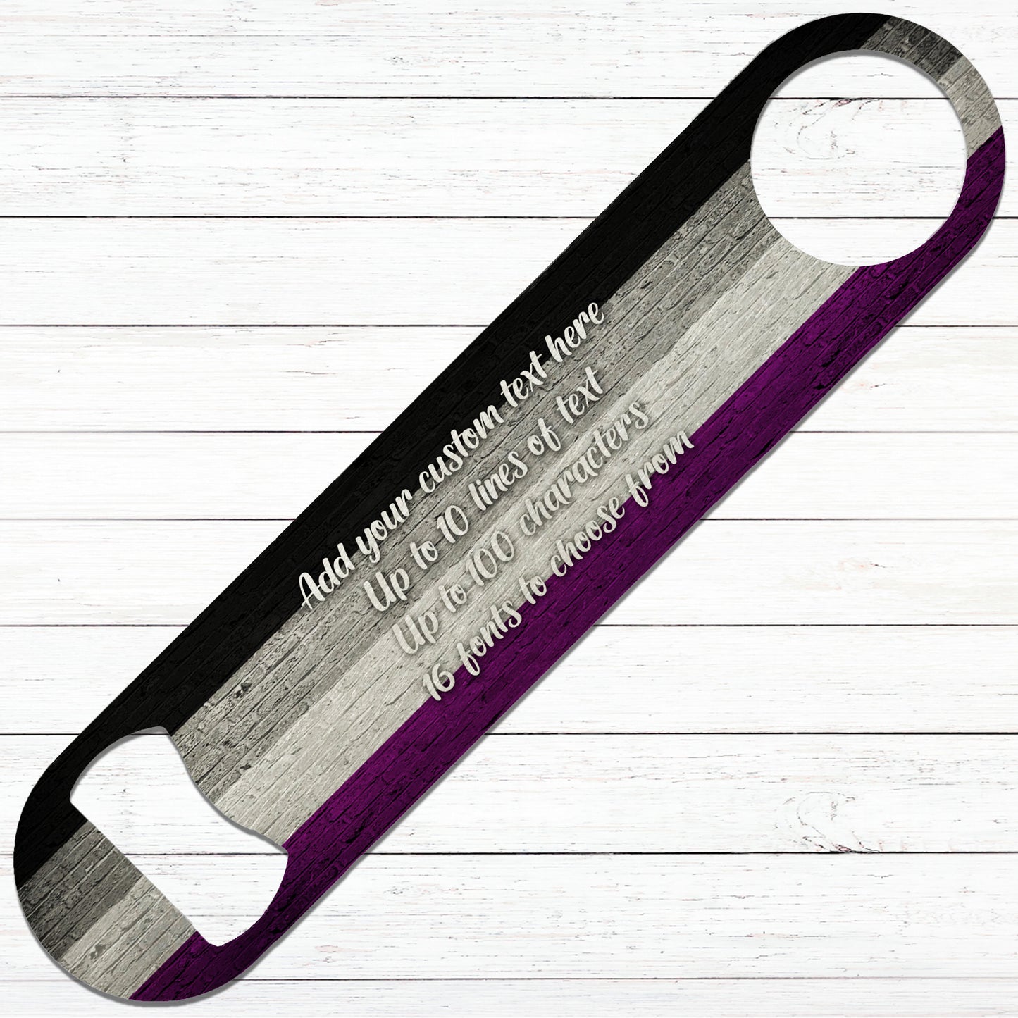 Asexual Pride Flag Bottle Opener