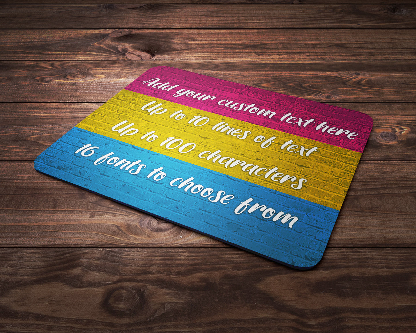 Pansexual Pride Flag Mouse Pad