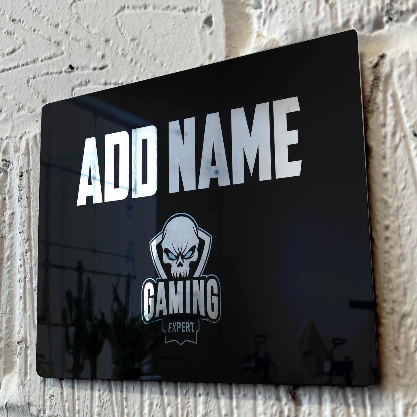 Personalised Metal Mirror Gamer Sign - Gaming Expert - shopquality4u