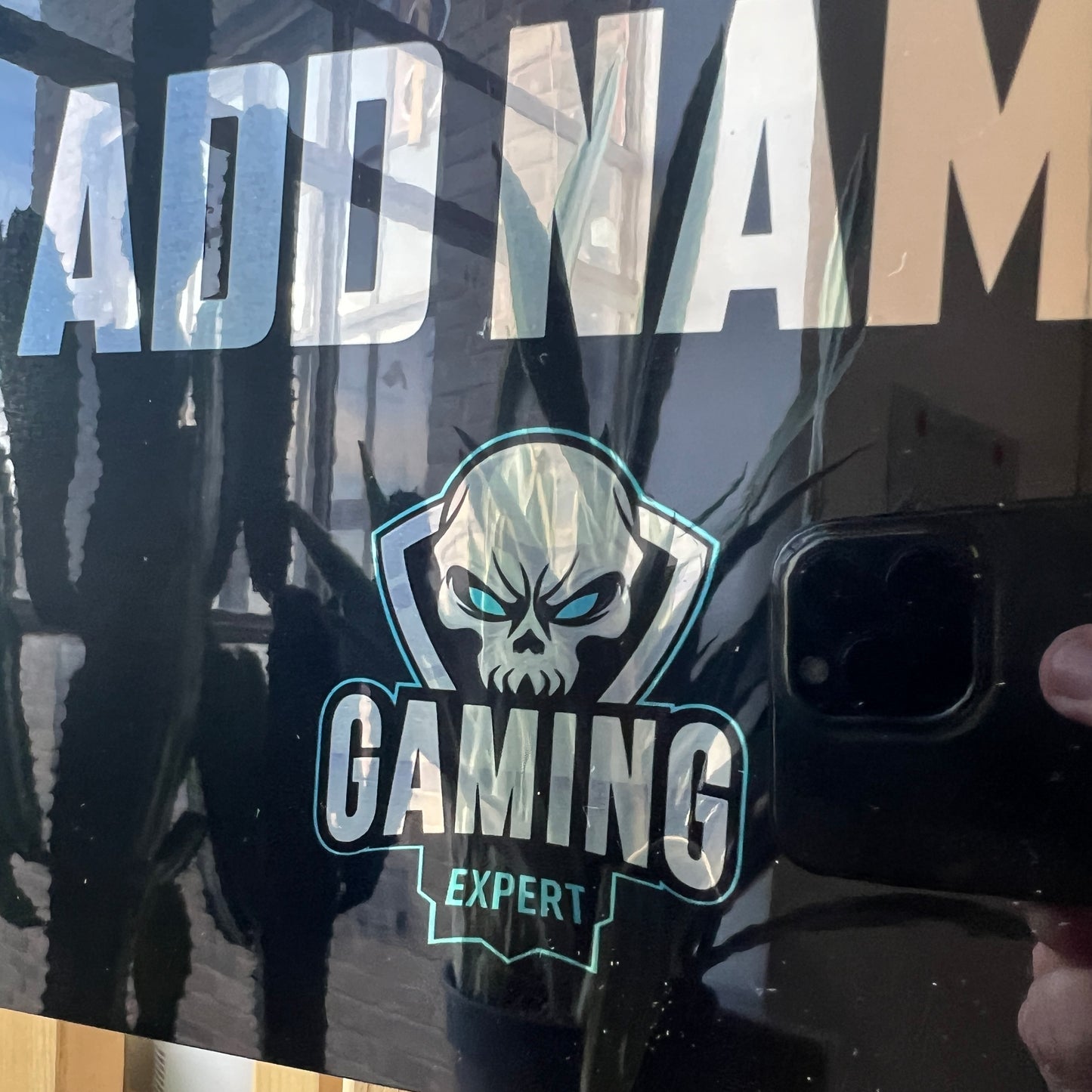 Personalised Metal Mirror Gamer Sign - Gaming Expert - shopquality4u