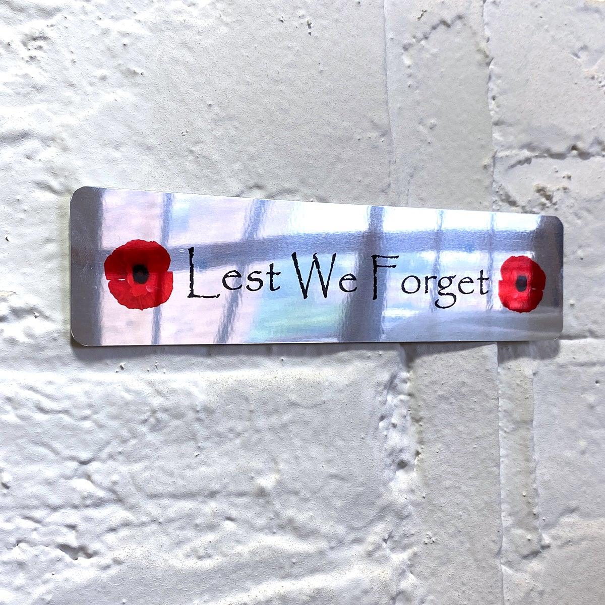 Lest We Forget Plaque - shopquality4u