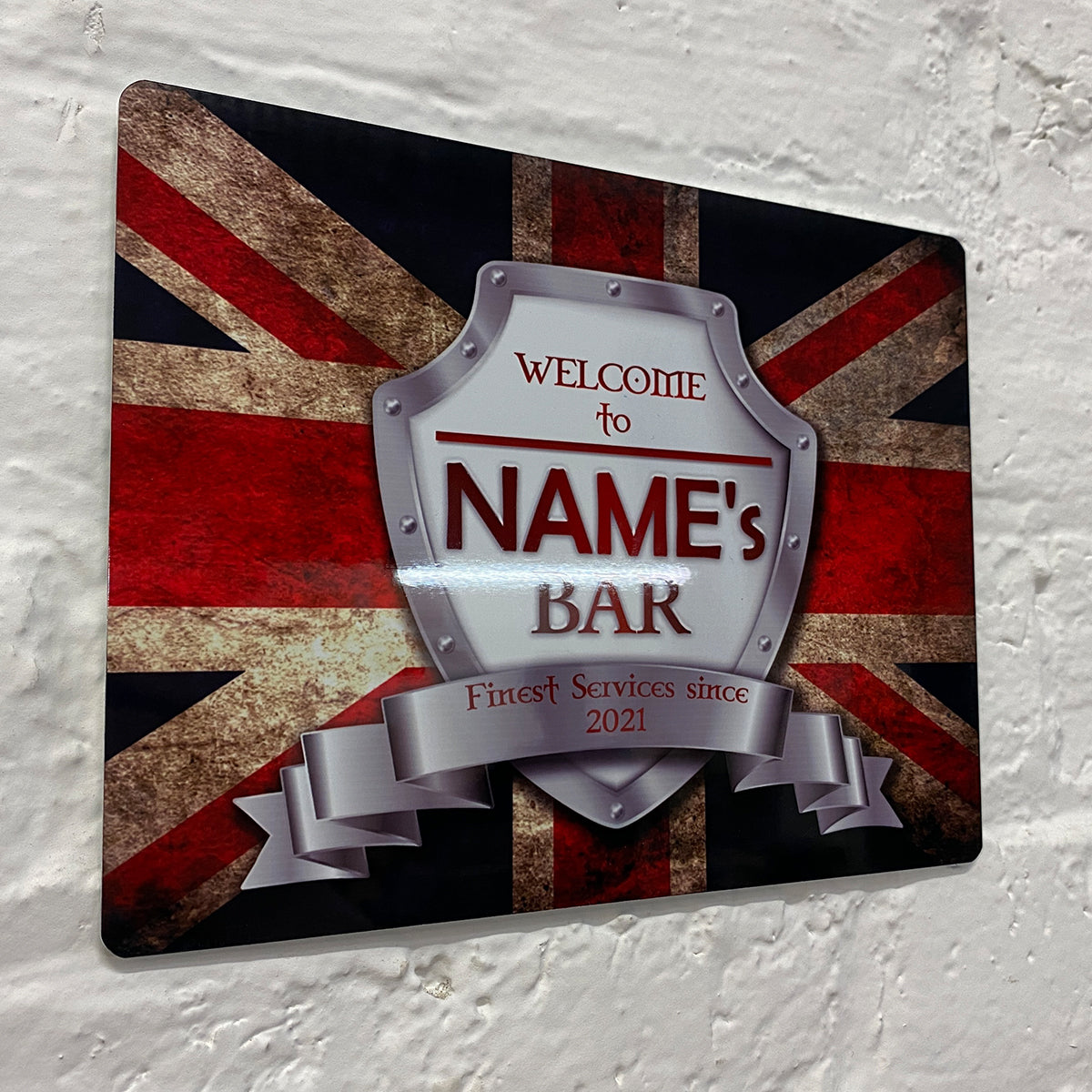 British Flag Metal Sign