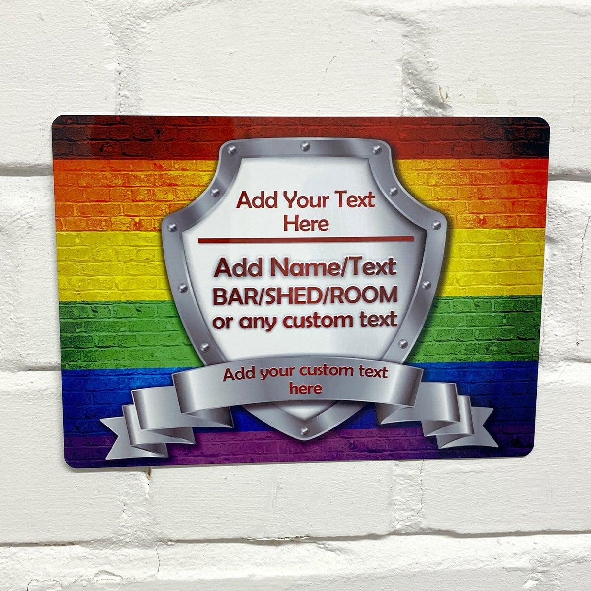 Rainbow Pride Flag Metal Sign - shopquality4u