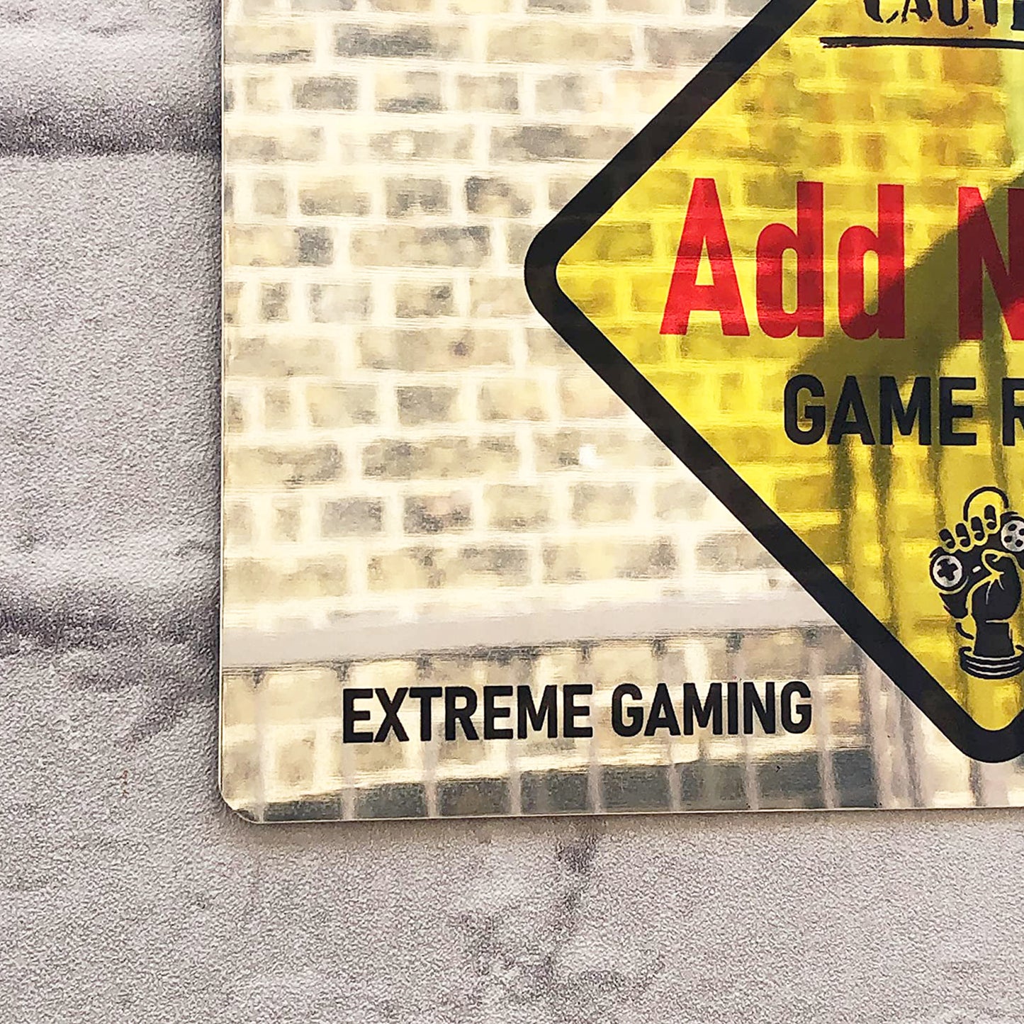 Personalisiertes Metallspiegel-Gamer-Schild – Extreme Gaming