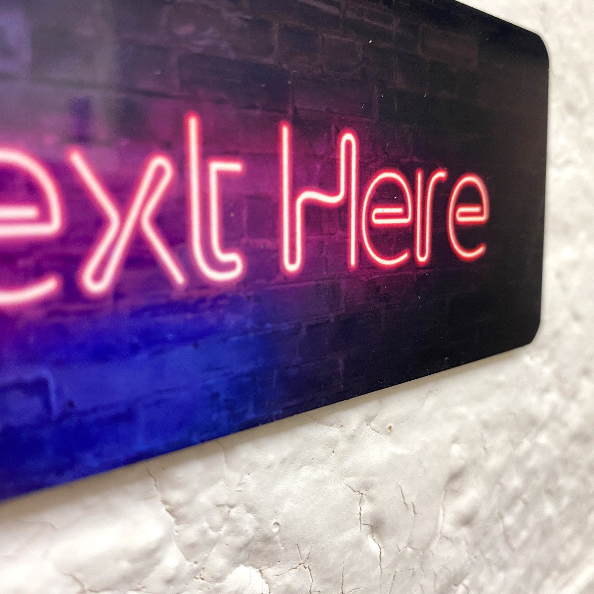 Neon Effect Wall plaque